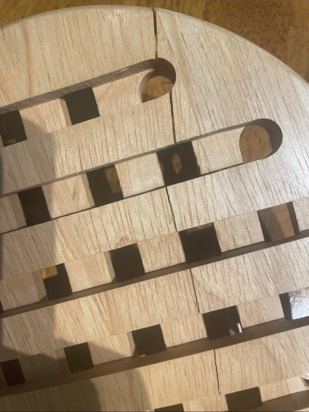Set of 3 Round Wooden Trivets